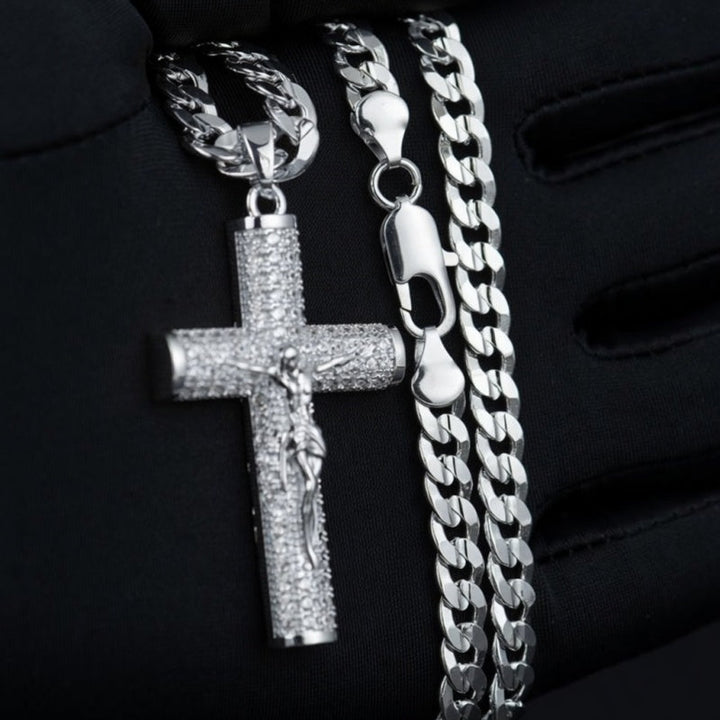 Cuban Figaro Cross Necklace DailyWear