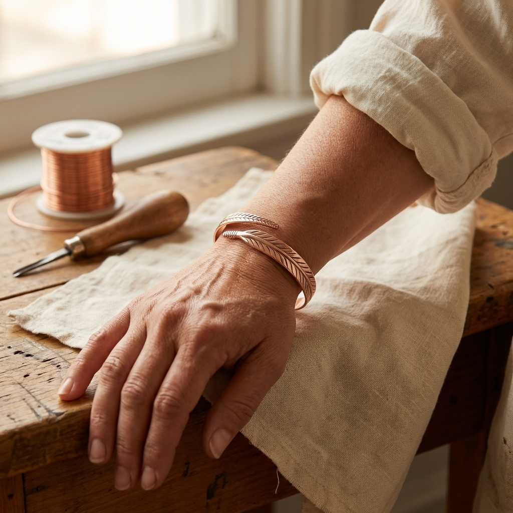 Ovia Copper Jewellery Root Copper Bracelet