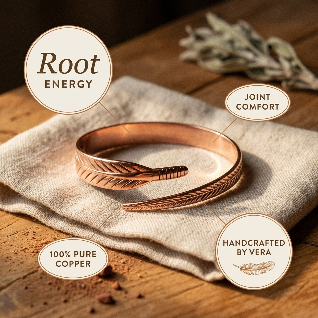 Ovia Copper Jewellery Root Copper Bracelet