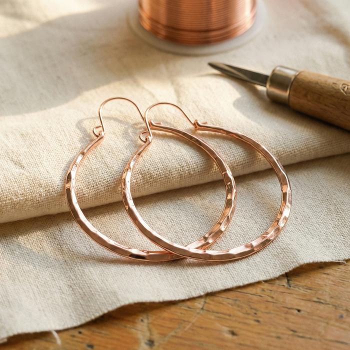 Ovia Copper Jewellery Willow Copper Earrings
