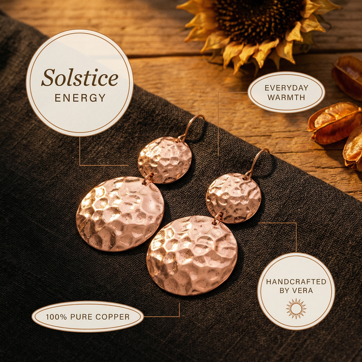 Ovia Copper Jewellery Solstice Copper Earrings