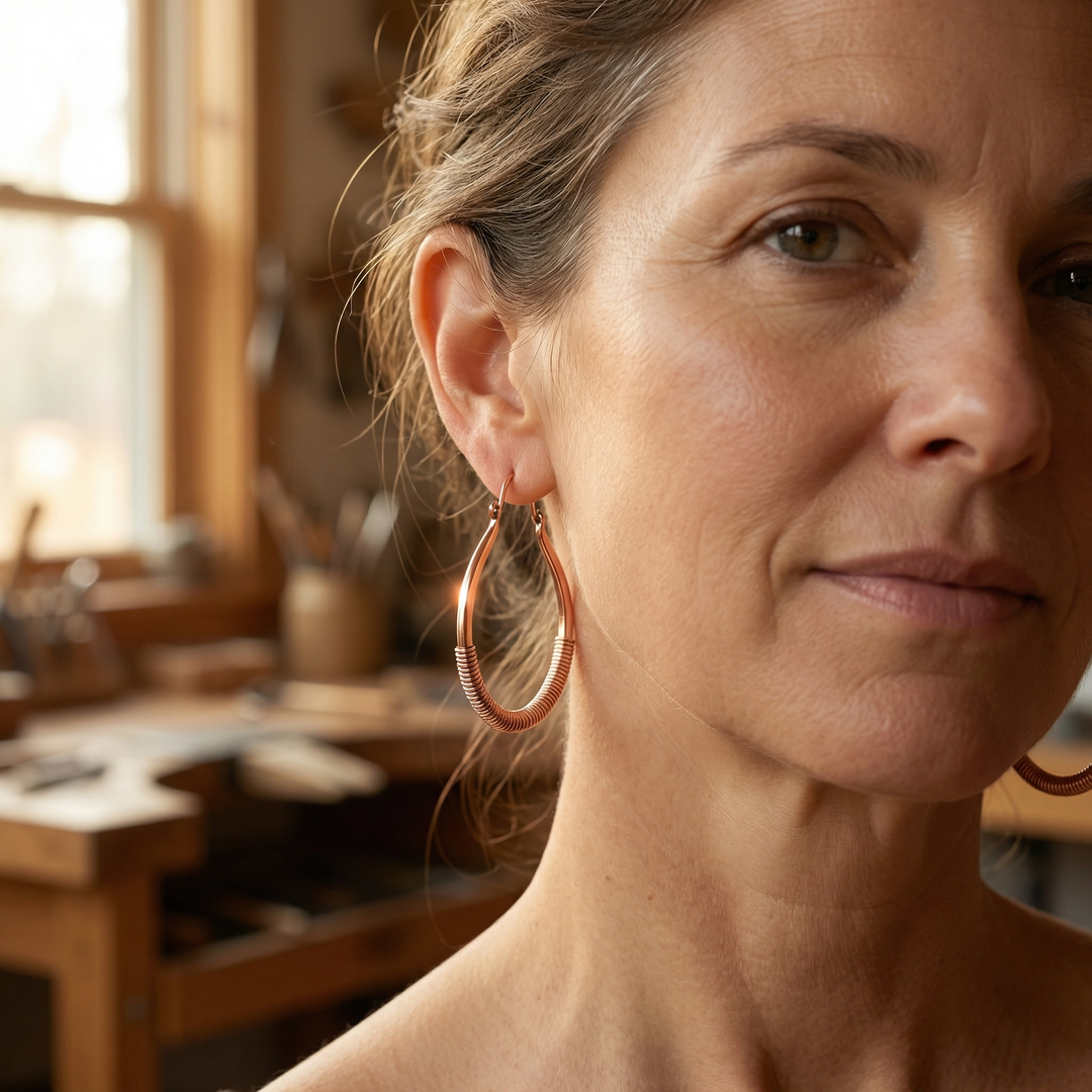 Ovia Copper Jewellery Creek Copper Earrings