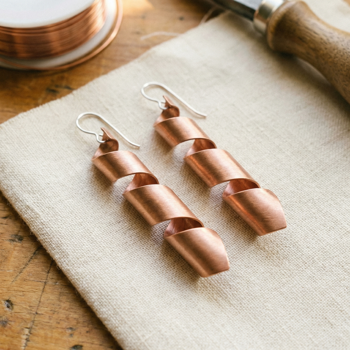 Ovia Copper Jewellery Dusk Copper Earrings