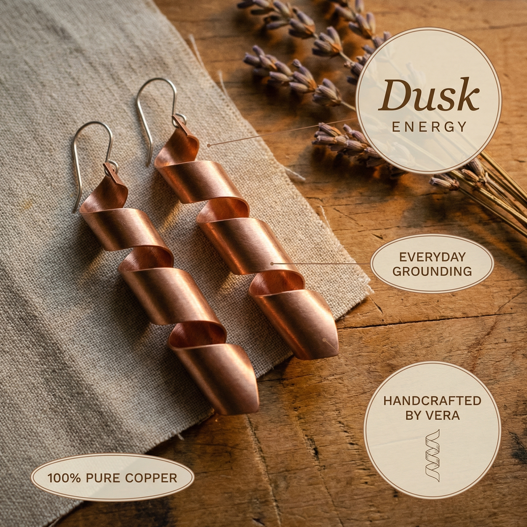 Ovia Copper Jewellery Dusk Copper Earrings
