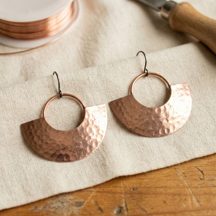 Ovia Copper Jewellery Sol Copper Earrings