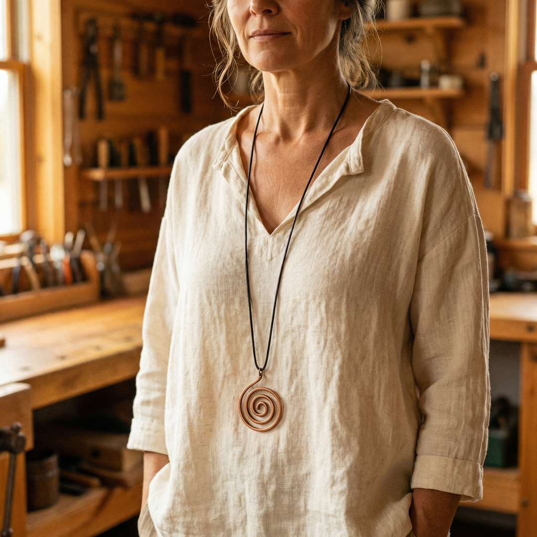 Ovia Copper Jewellery Mesa Copper Necklace