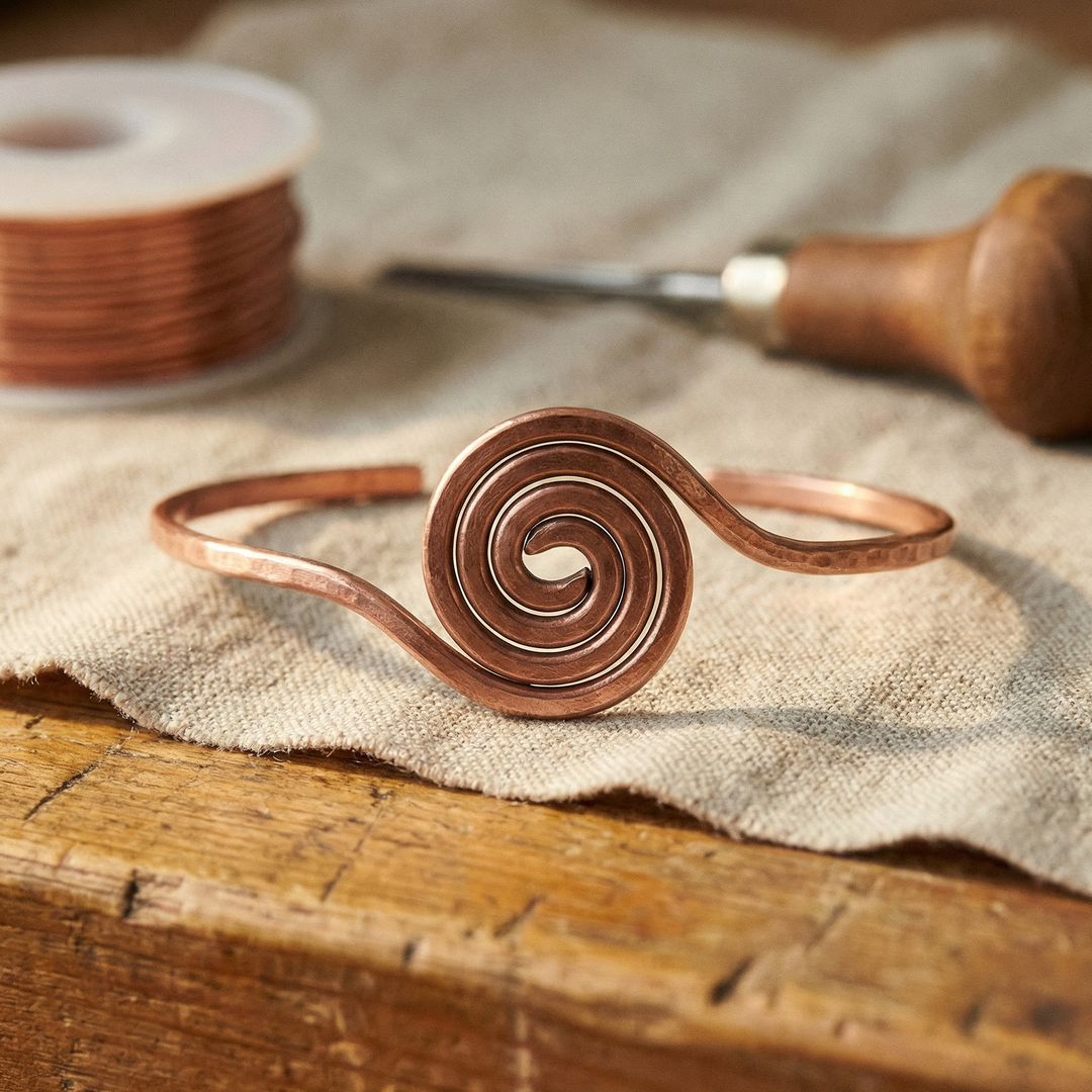 Ovia Copper Jewellery Coil Copper Anklet