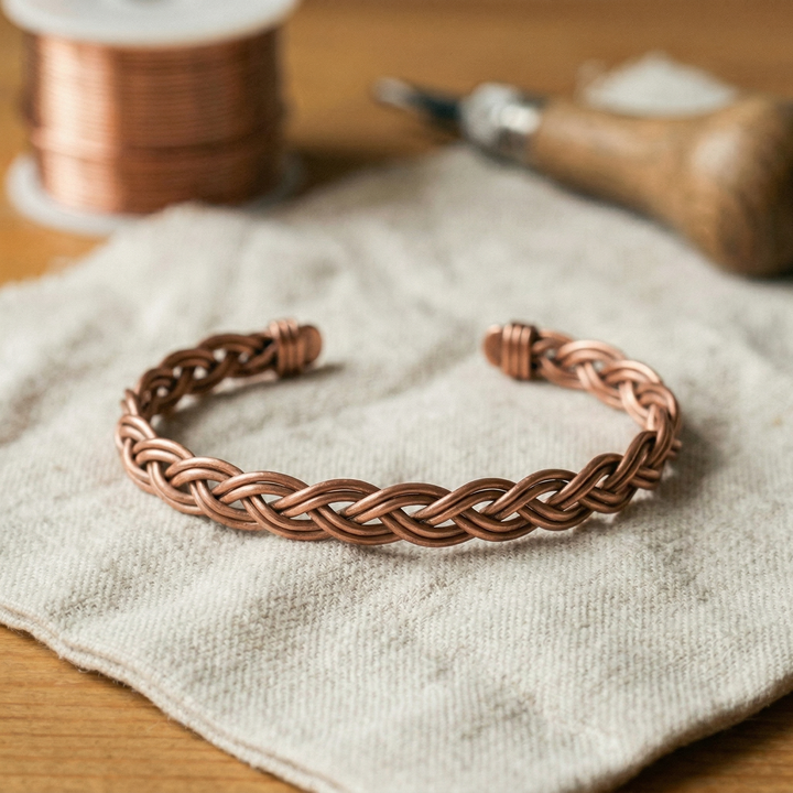Ovia Copper Jewellery Reed Copper Anklet