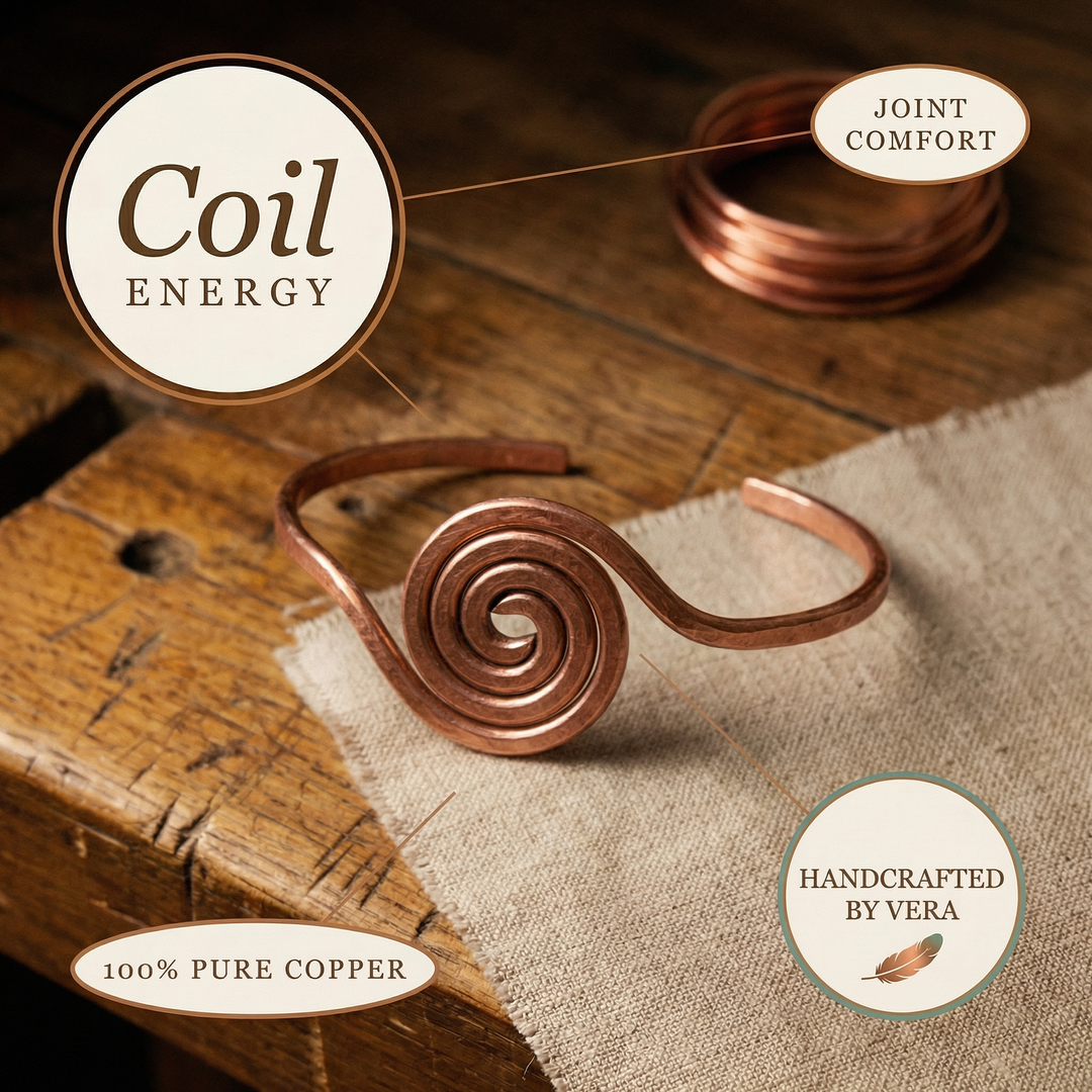 Ovia Copper Jewellery Coil Copper Anklet