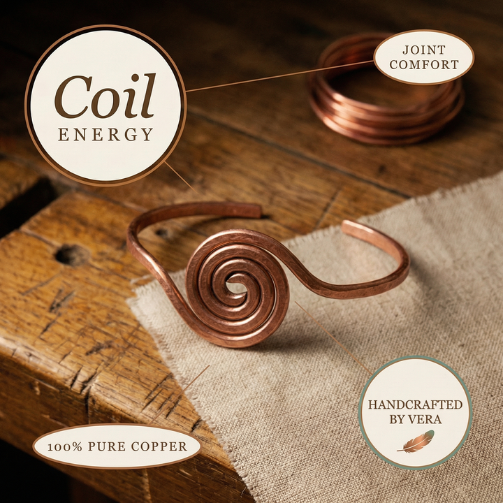 Ovia Copper Jewellery Coil Copper Anklet