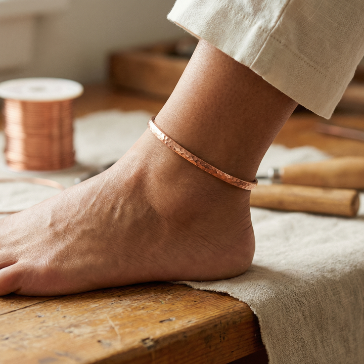 Ovia Copper Jewellery Sand Copper Anklet