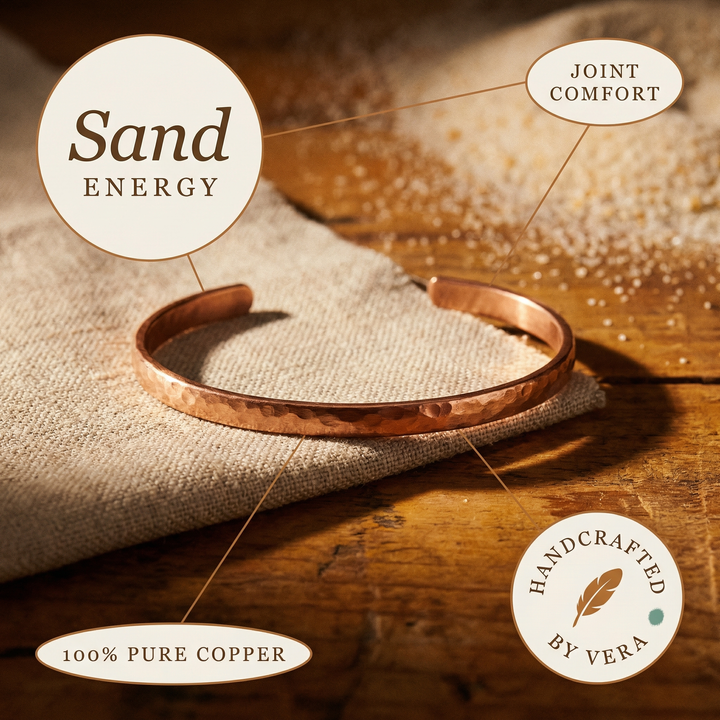 Ovia Copper Jewellery Sand Copper Anklet