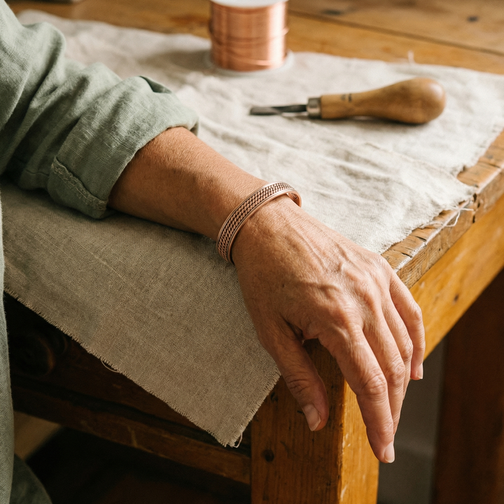 Ovia Copper Jewellery Wave Copper Bracelet
