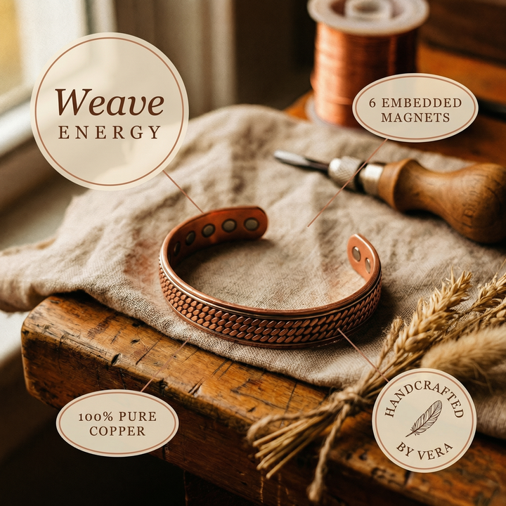 Ovia Copper Jewellery Wave Copper Bracelet