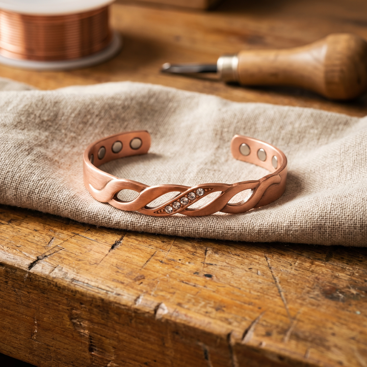 Ovia Copper Jewellery Seam Copper Bracelet