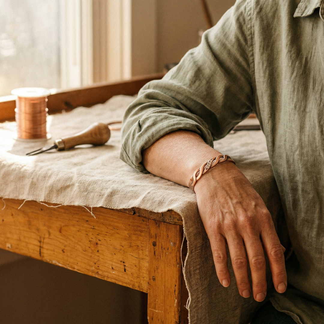 Ovia Copper Jewellery Seam Copper Bracelet