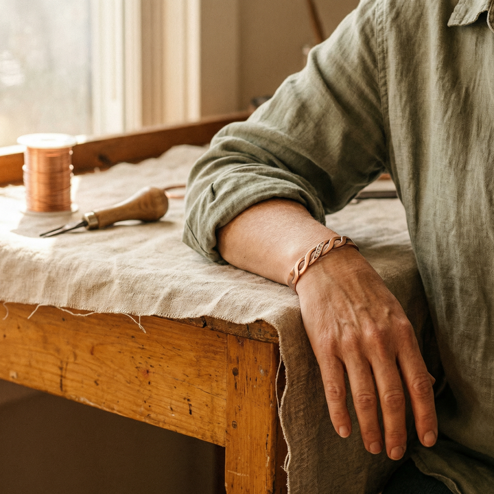 Ovia Copper Jewellery Seam Copper Bracelet