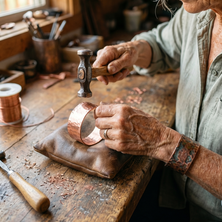 Ovia Copper Jewellery Anvil Copper Bracelet