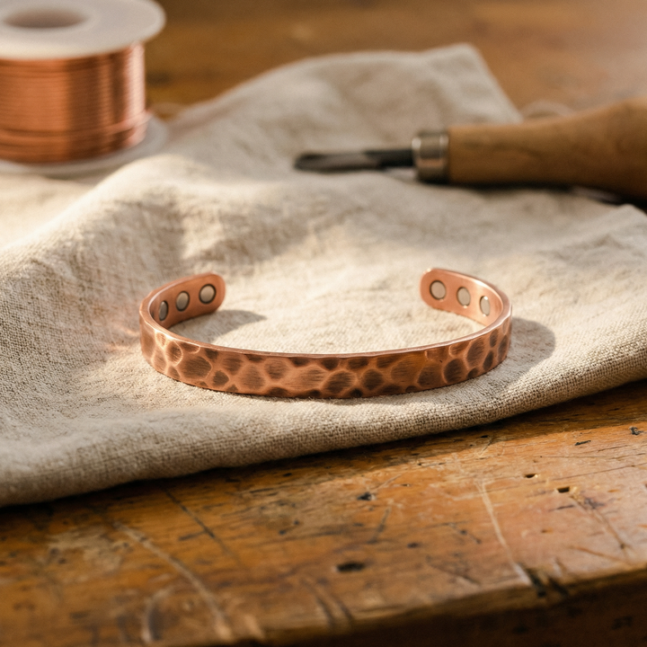 Ovia Copper Jewellery Furrow Copper Bracelet