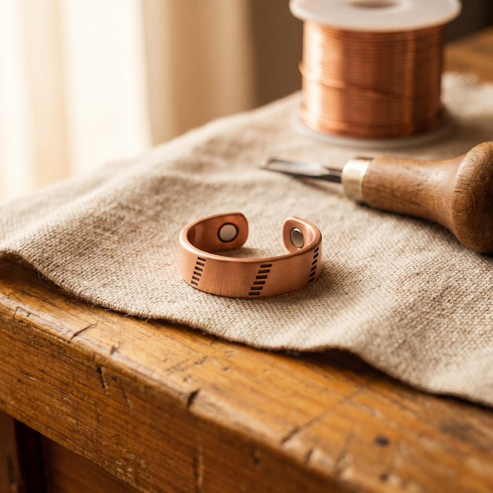 Ovia Copper Jewellery Hearth Copper Ring