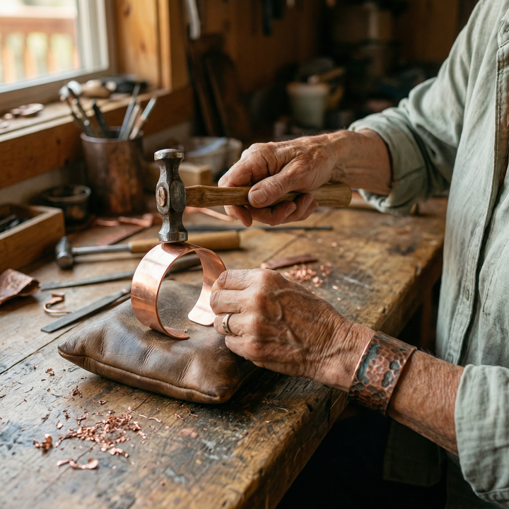 Ovia Copper Jewellery Hearth Copper Ring