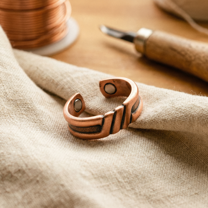 Ovia Copper Jewellery Peat Copper Ring