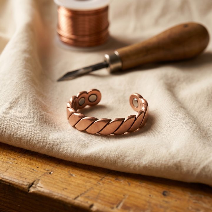 Ovia Copper Jewellery Knap Copper Ring