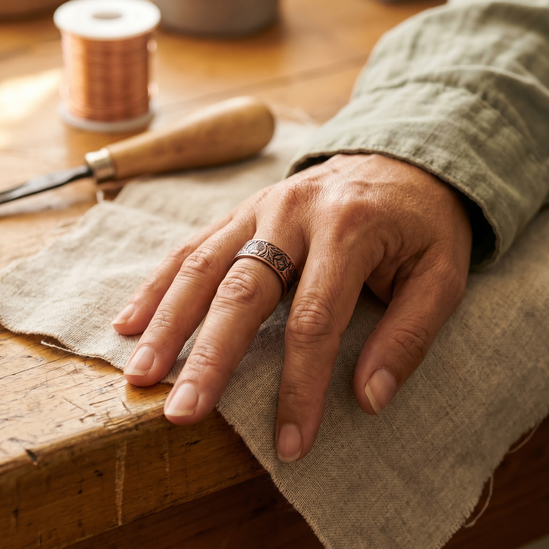 Ovia Copper Jewellery Bole Copper Ring