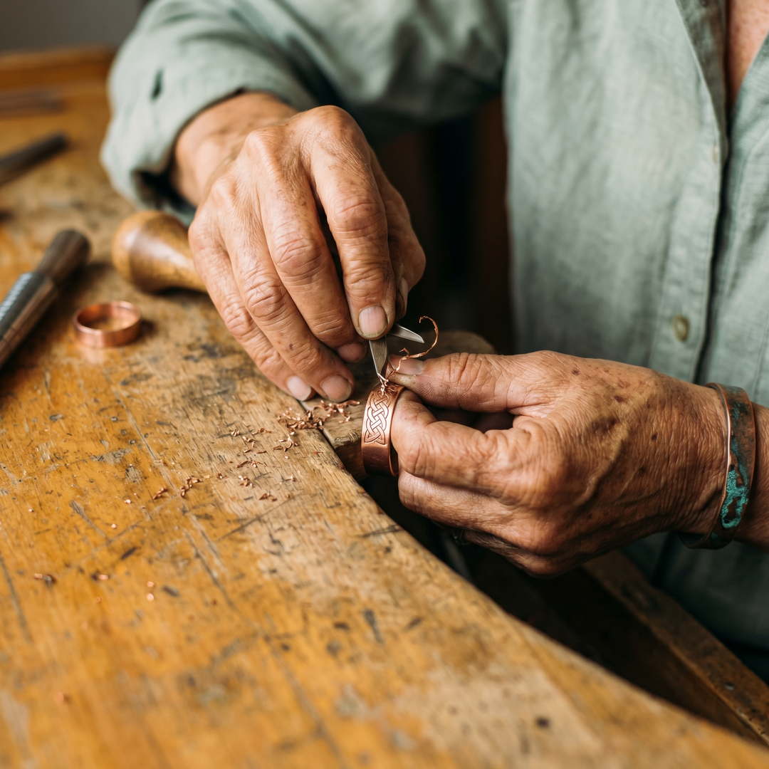Ovia Copper Jewellery Fen Copper Ring