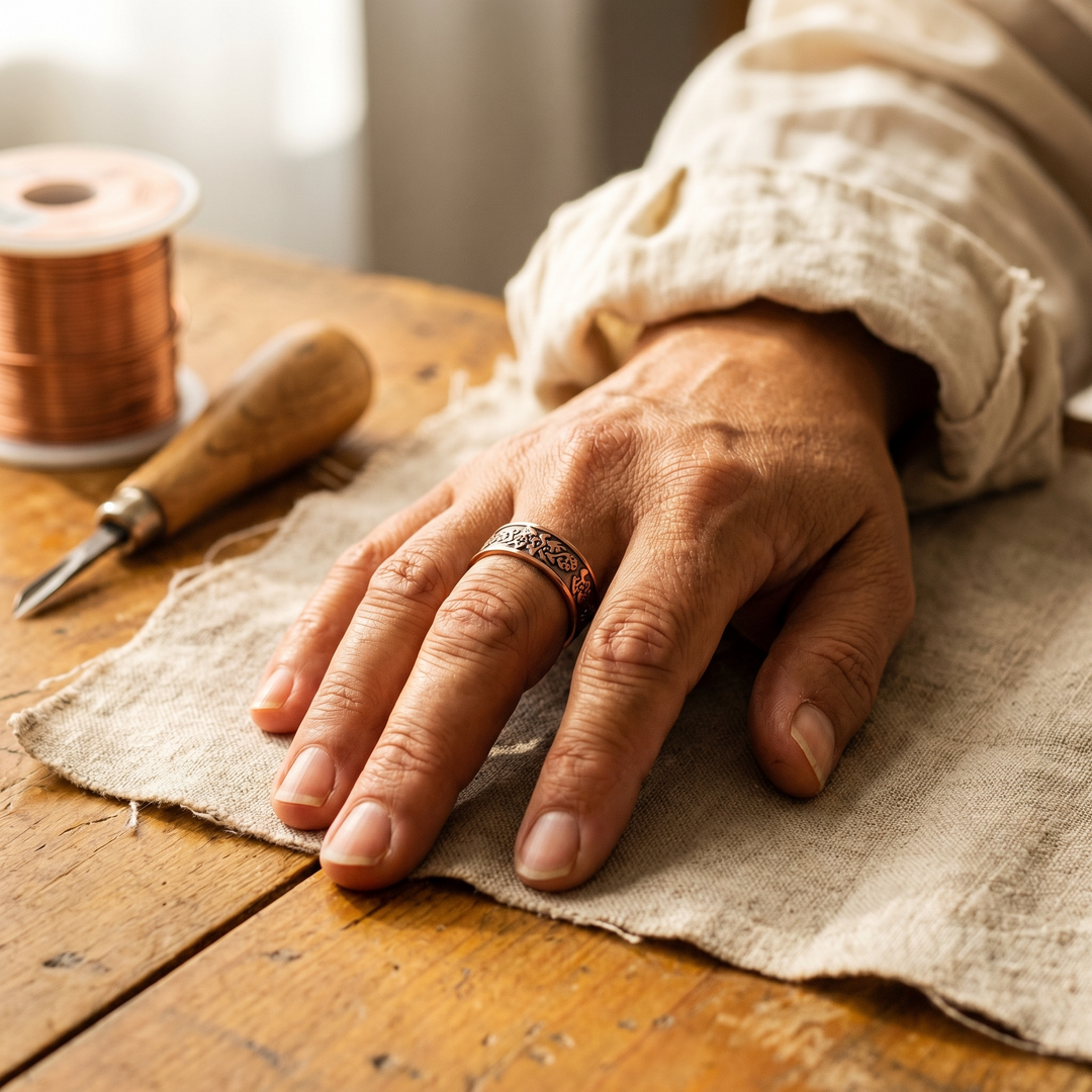 Ovia Copper Jewellery Clag Copper Ring