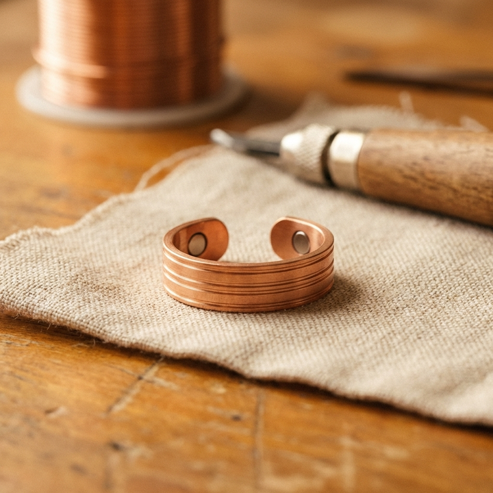 Ovia Copper Jewellery Band Copper Ring