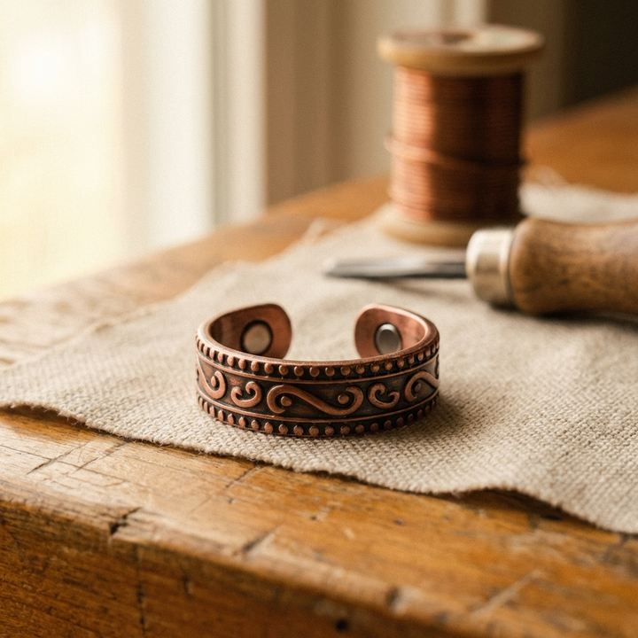 Ovia Copper Jewellery Fern Copper Ring