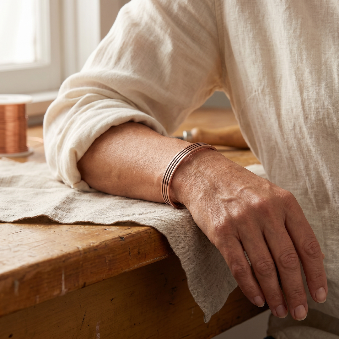 Ovia Copper Jewellery Sage Copper Bracelet
