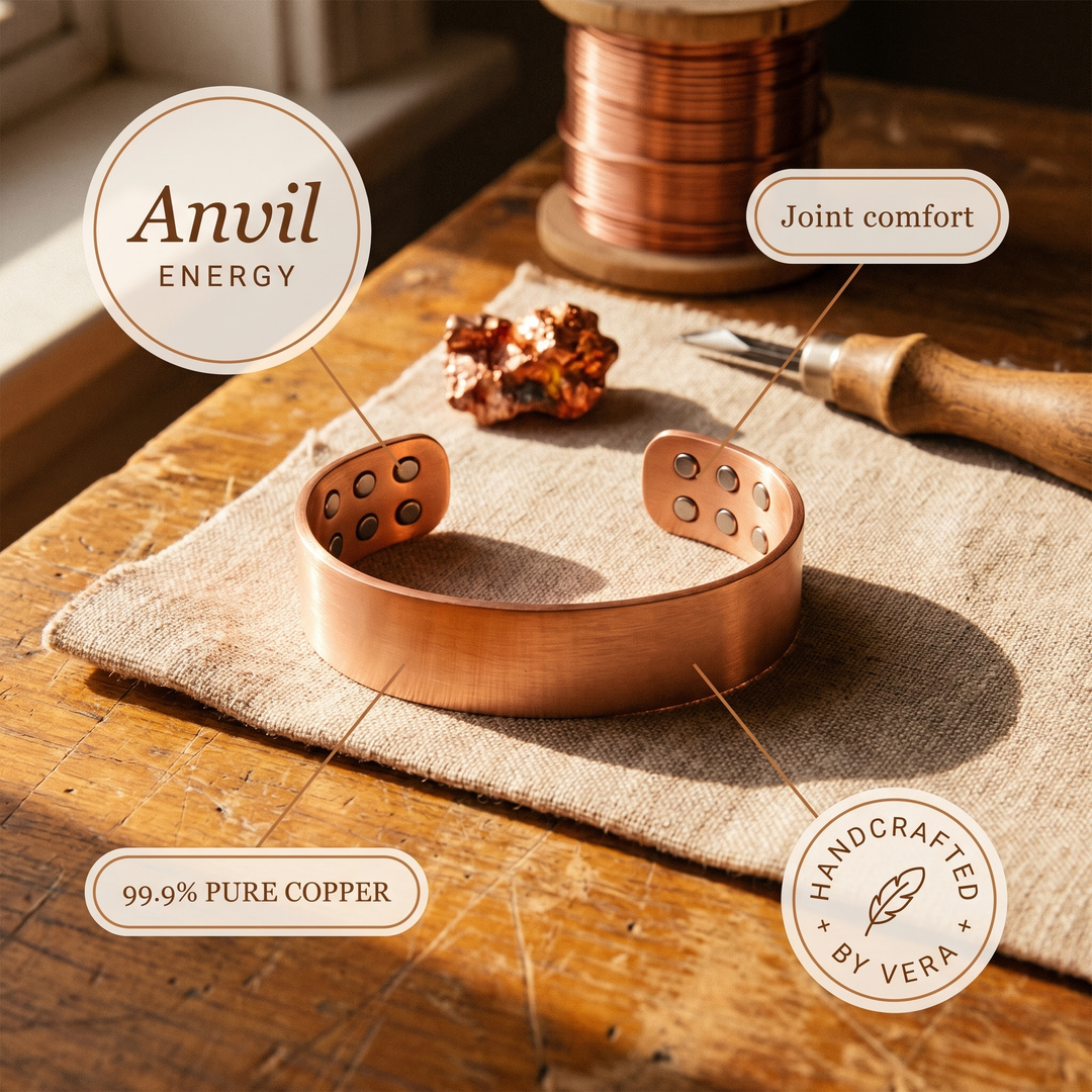 Ovia Copper Jewellery Anvil Copper Bracelet