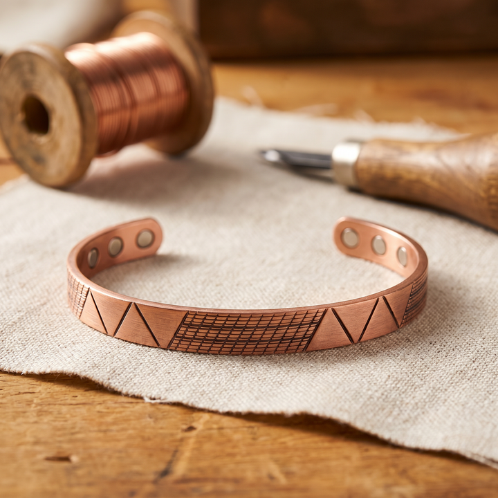 Ovia Copper Jewellery Crest Copper Bracelet