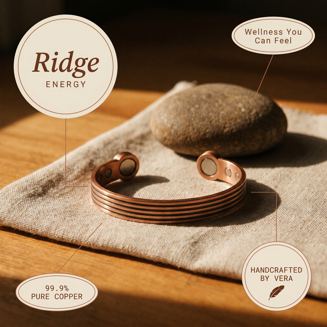 Ovia Copper Jewellery Ridge Copper Bracelet