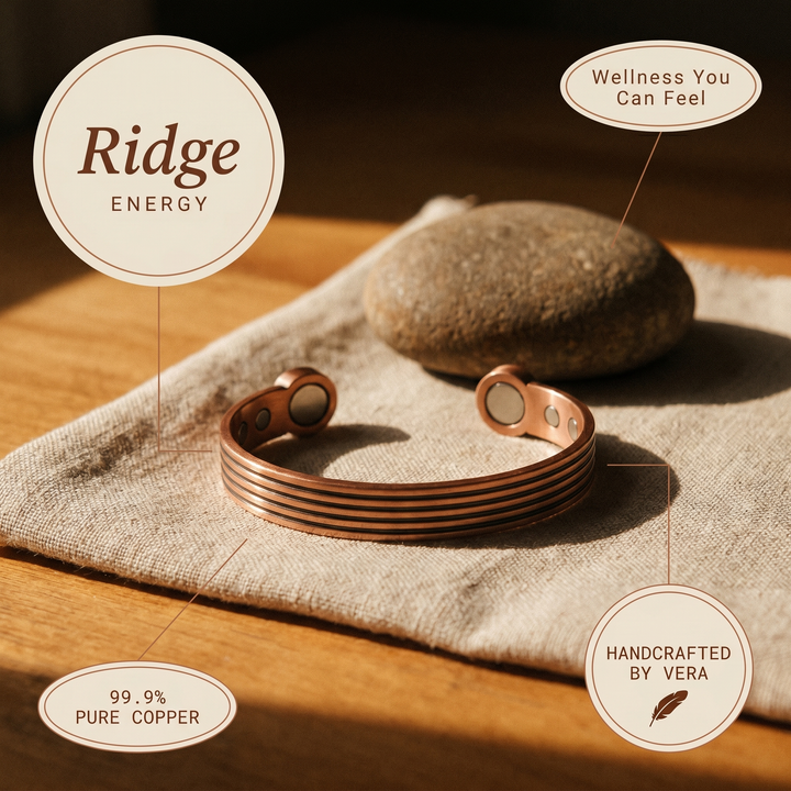 Ovia Copper Jewellery Ridge Copper Bracelet