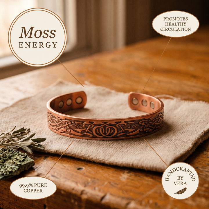 Ovia Copper Jewellery Moss Copper Bracelet