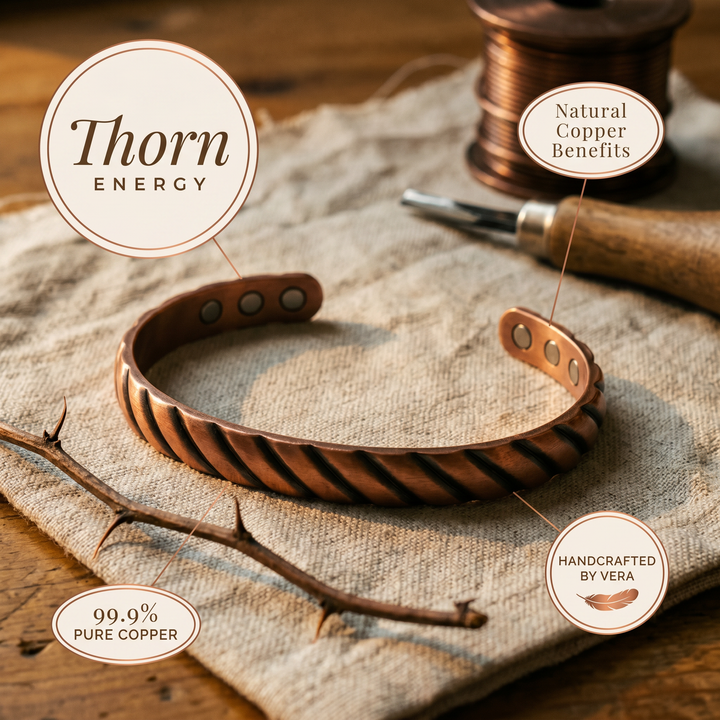 Ovia Copper Jewellery Thorn Copper Bracelet