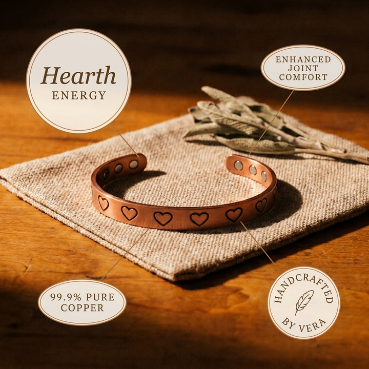 Ovia Copper Jewellery Hearth Copper Bracelet
