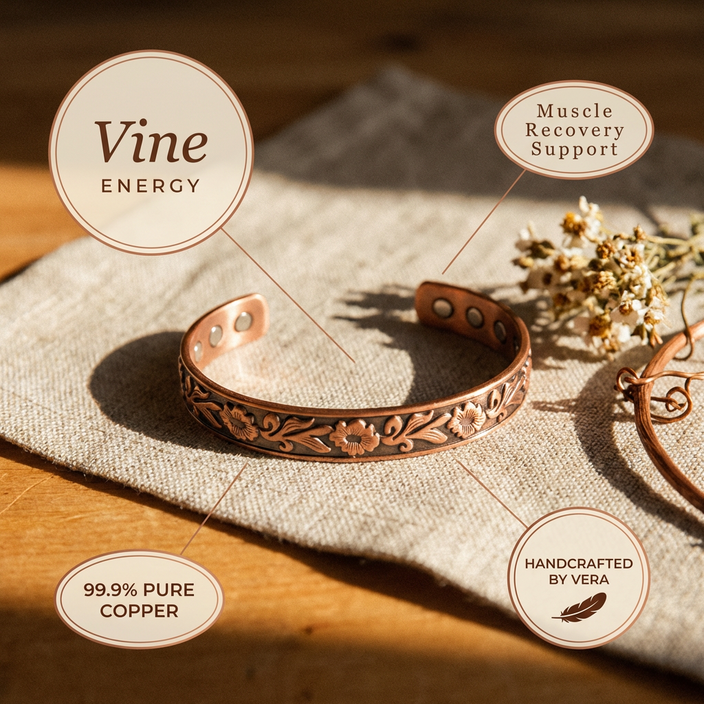 Ovia Copper Jewellery Vine Copper Bracelet