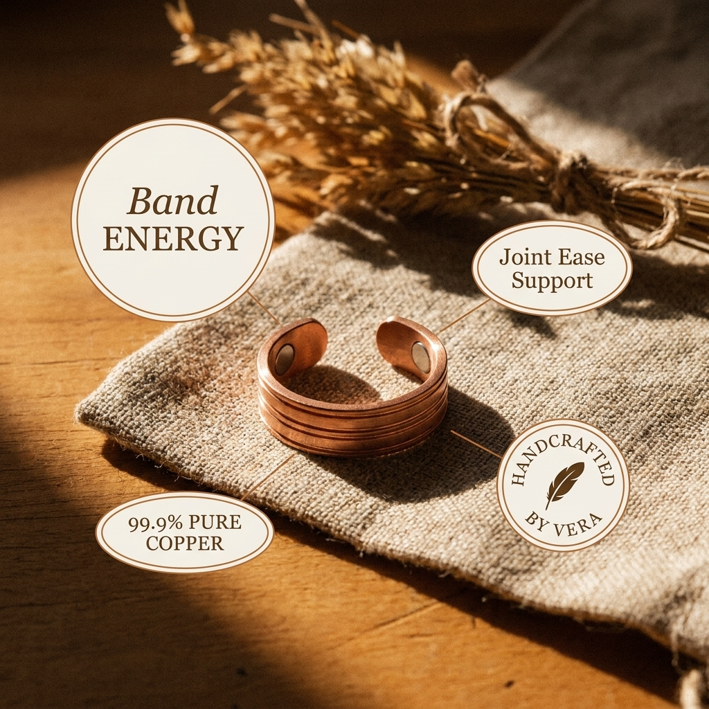 Ovia Copper Jewellery Band Copper Ring