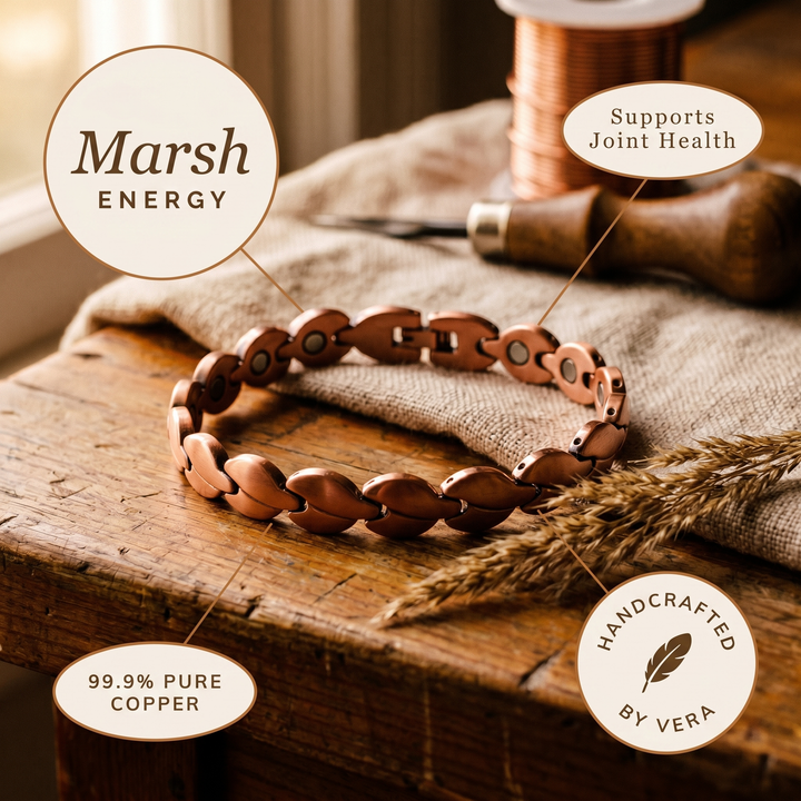 Ovia Copper Jewellery Marsh Copper Anklet