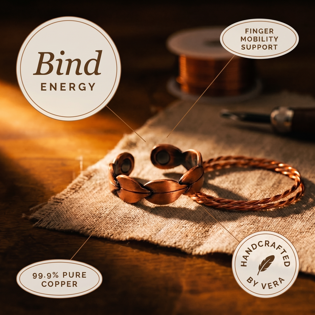 Ovia Copper Jewellery Bind Copper Ring