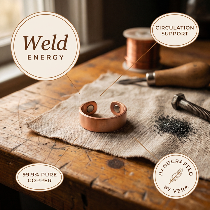 Ovia Copper Jewellery Weld Copper Ring