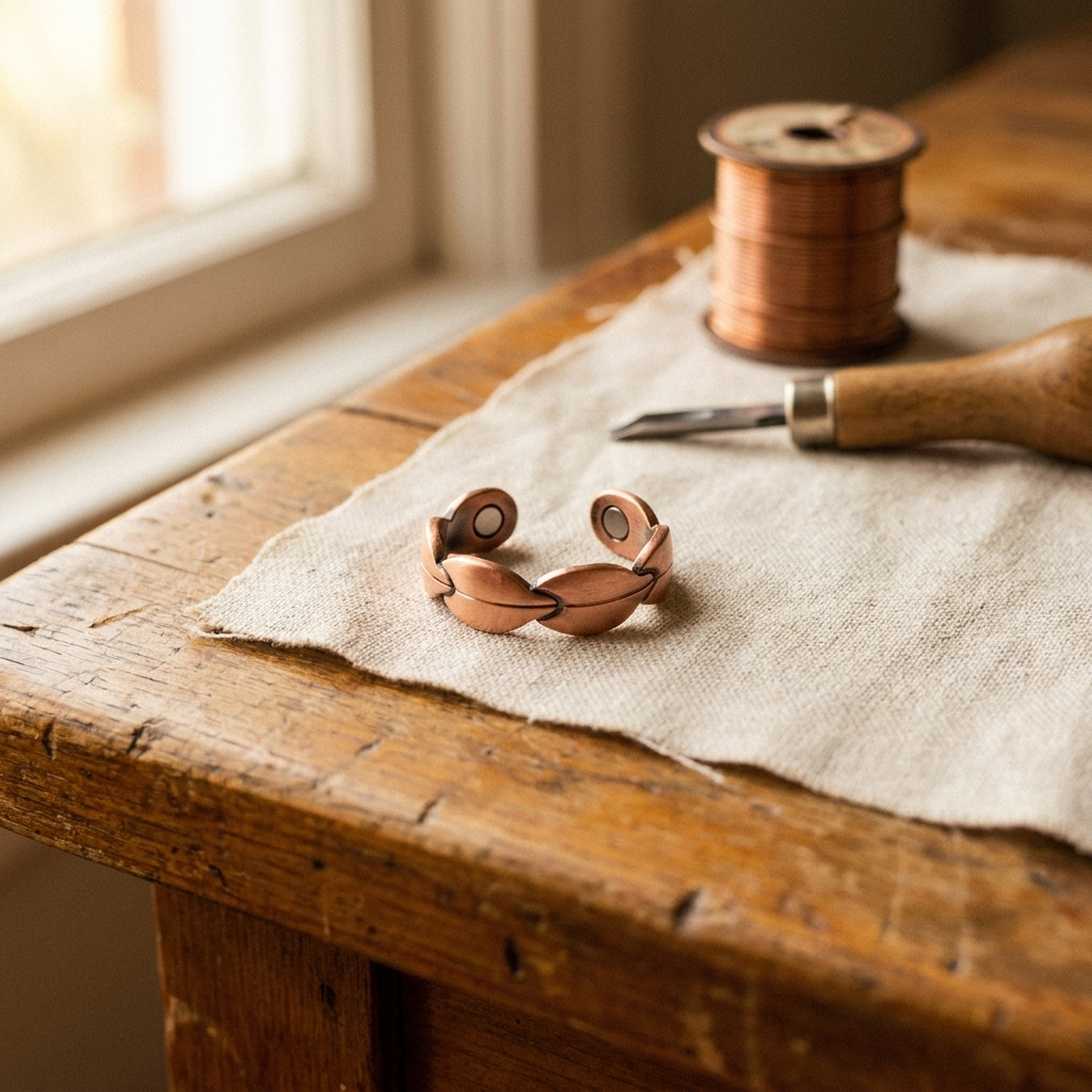 Ovia Copper Jewellery Bind Copper Ring