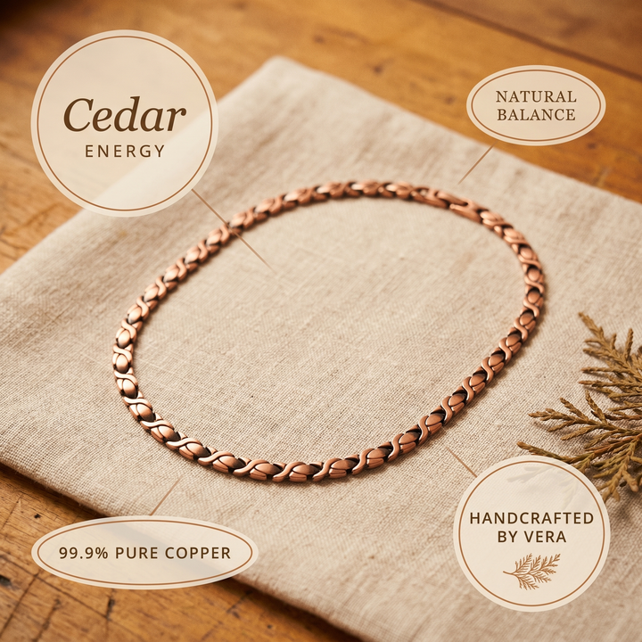 Ovia Copper Jewellery Cedar Copper Necklace