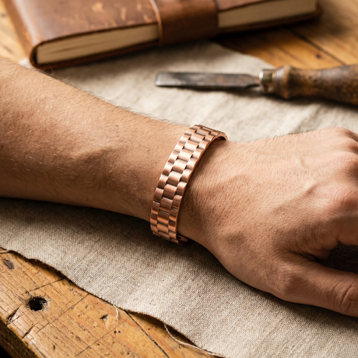 Ovia Copper Jewellery Ore Men's Copper Bracelet
