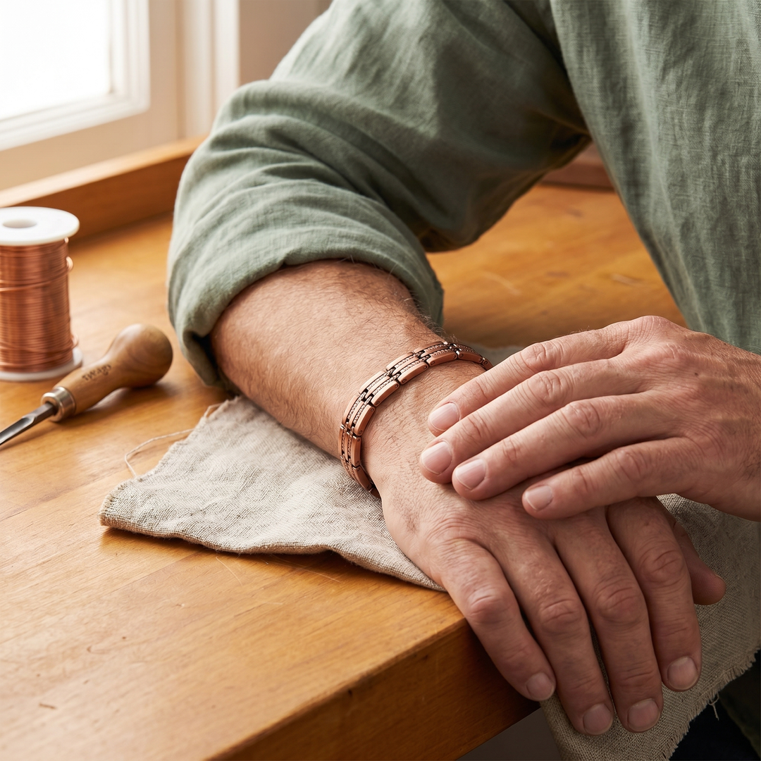 Ovia Copper Jewellery Pike Men's Copper Bracelet