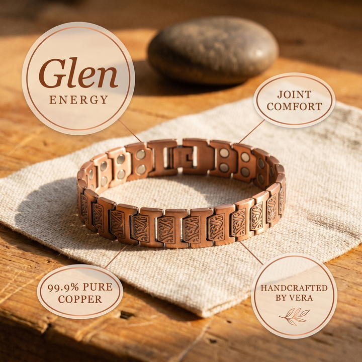 Ovia Copper Jewellery Glen Men's Copper Bracelet